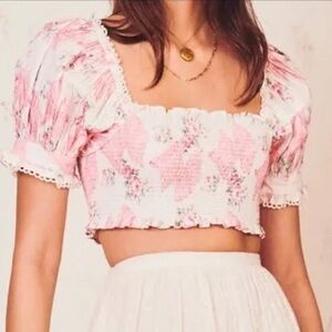 LoveShackFancy Calypso Top